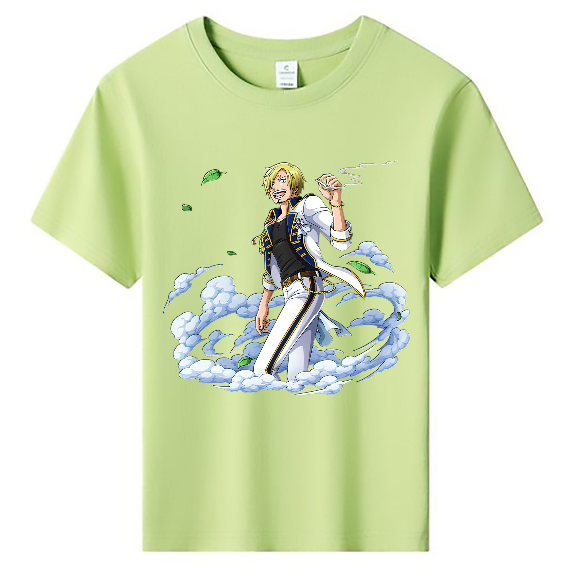 （画像用） ワンピース サンジ ONE PIECE Sanji 綿100％キッズTシャツ（フロントプリント）